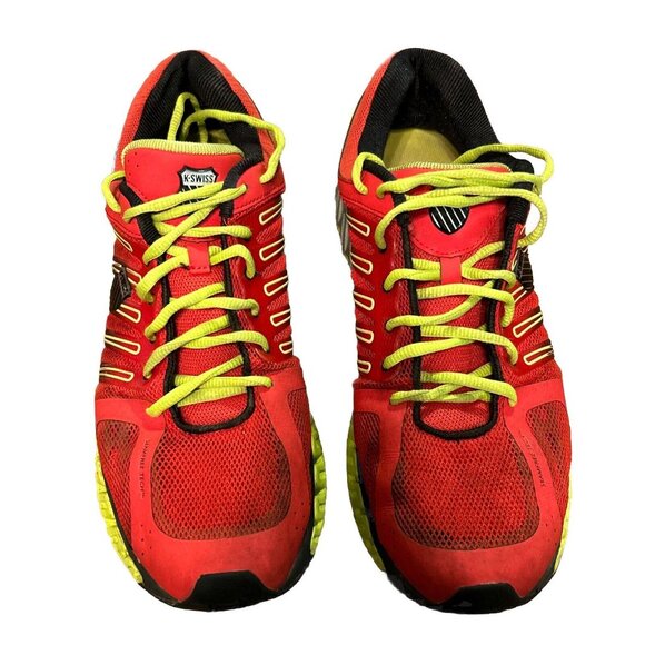K-Swiss Men’s 12.5 Athletic Shoe 02798646 Low K11/096 Red Yellow - Picture 1 of 10